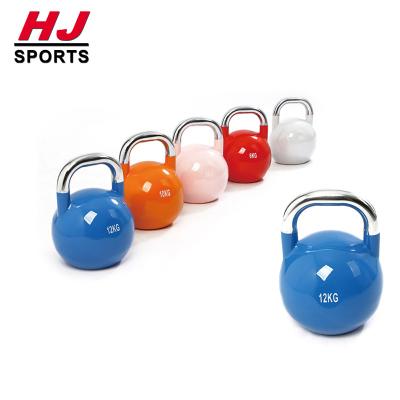 China 2020 Hot Selling Universal Stainless Steel Handle Colorful Kettlebell Weight Adjustable Cavity Kettlebell For Fitness HJ-00196 for sale