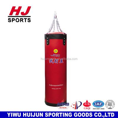 China Martial Arts Boxing HJ-G2014C Factory Supply Top PU Leather Boxing Sandbag With Chain for sale