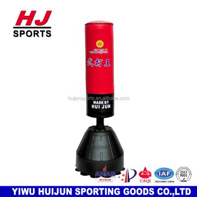 China Newest Gym Boxing HJ-G075 Martial Arts Kickboxing Free Standing Sandbag Equipment Professional Boxing Water Filled Low Bag With Suckers for sale