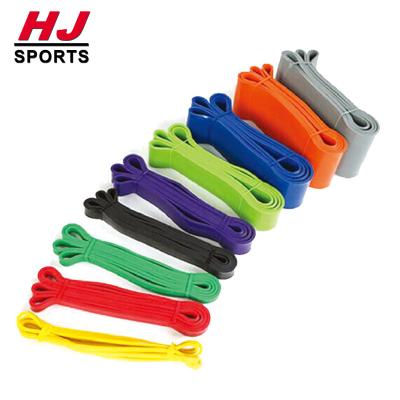 China Popular Wholesale Home Stretch Power Resistance Yoga Fitness Bands Latex Exercise Gym Bands Resistance Lifting Bands HJ-60086 for sale