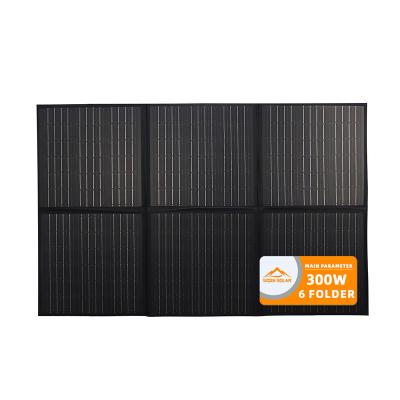 China Hot Selling Portable Outdoor 300W Energy Storage Power 500w Solar Portable Power Station With Siqin-300WM Flexible Solar Panel for sale