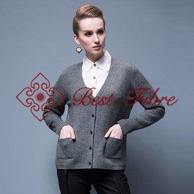 China Yak V-neck cardigan for sale