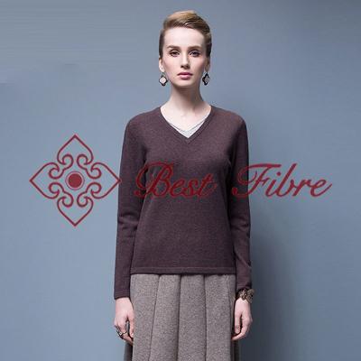 China Yak V-neck pullover for sale