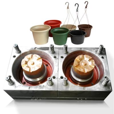 China High quality steel homeuse flower pot injection molding plastic hanging flowerpot mold for sale