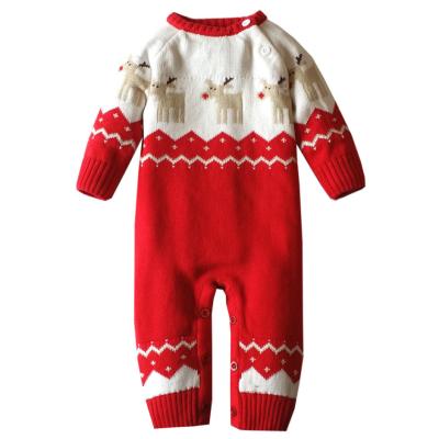 China Anti-pilling Children's Cotton Winter Pattern Baby Overalls Warm Animal Baby Clothes Children's Sweater for sale