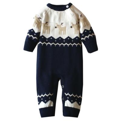 China Warm Children's Clothing Children's Animal Winter Anti-wrinkle Print Baby Overalls Baby Sweater for sale