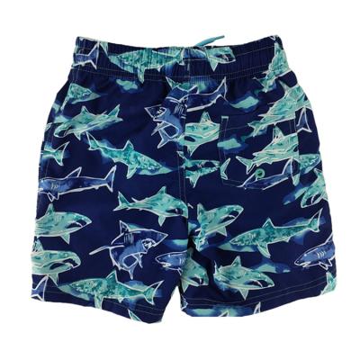 China Custom Blue Anti-Wrinkle Camouflage Print Shorts Elastic Quick Dry Board Fishing Abbreviations Men Sport Trunks for sale