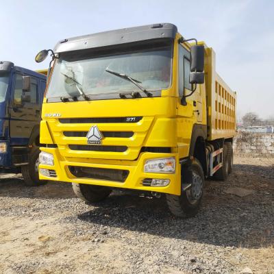 China 6x4 diesel camión de basura usado tirador de segunda mano Howo 371hp en venta