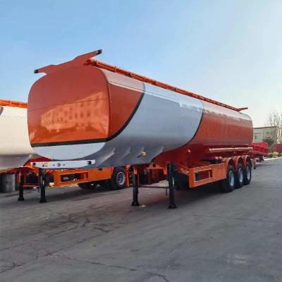 China Semi Trailer Used Fuel Tanker For Petrochemical Diesel Delivery for sale