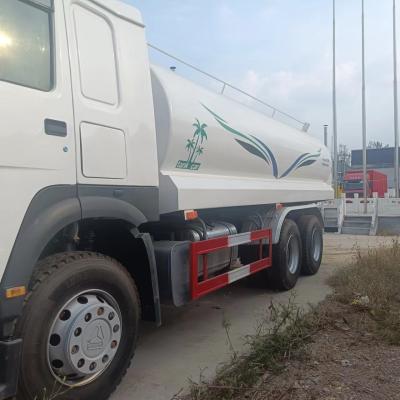 China Second hand HOWO sprinkler 371 20 cubic meters Used watering truck for sale