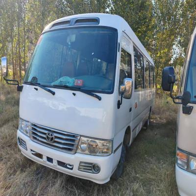 China Used gasoline Toyota Coaster Bus City Shuttle 21 Passenger for sale