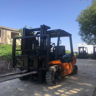 China Gebruikte Toyota vorklift 3.5T Kleine materiaalverwerkingsmachine 1290mm Breedte Te koop