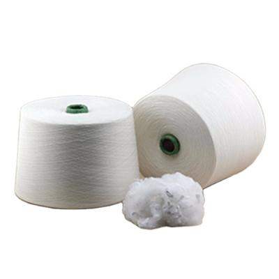 China High Tenacity Spun Polyester Knitting Yarn For Garment Fabric 20s 30s Polyester Spun Yarn for sale