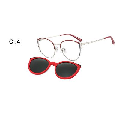 China Glass myopic yasee 2022 new matel sunglasses cut on glasses around Eyewear sunglasses for women for sale