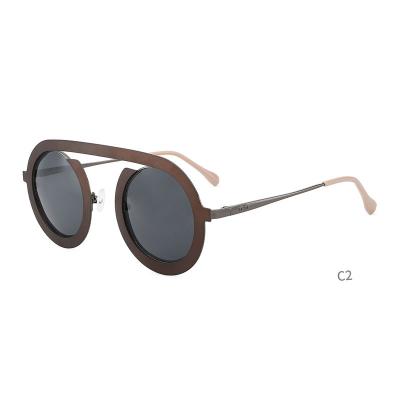 China 2022 fashion sunglasses new Italy design mazzucchell acetate with metal sunglasses frog eyes sunglasses for sale