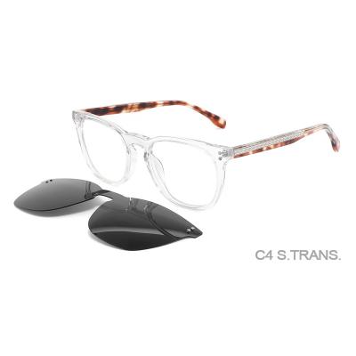 China Yasee Hot Selling Myopic Glass Optical Frame Ready Running Magnetic Clip On Reading Glasses Wholesale for sale