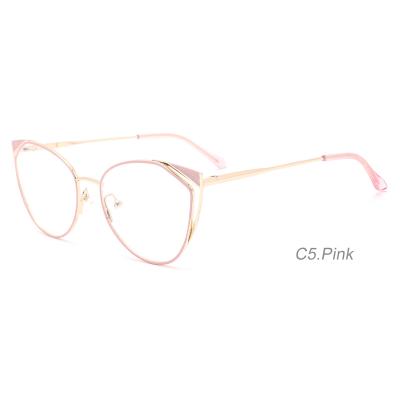 China Hot Selling Myopic Frame Yasee Metal Glasses Frames Round Optical Frames Specially Shape Design Stock Metal Ready Wholesale for sale