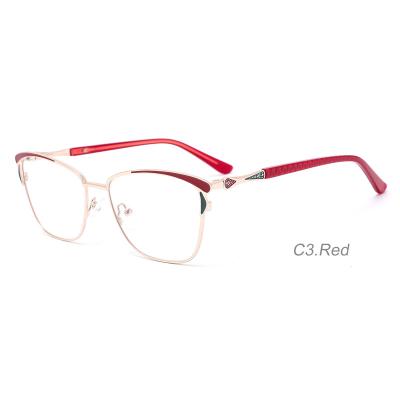 China Yasee 2021new Eyeglasses Metal Eyewear Frames Vintage Myopic Nice Optical Glass Diamond Frame Optical Frame for sale