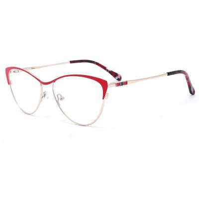 China For reading glasses latest hot selling eyeglasses sight matel eyewears brand glass optical frames for women for sale