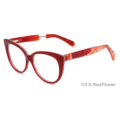 China New Model Fashion Eyewear Glasses Frame Myopic Frame Optical Frames Stock Acetate Frames Optical Eyewear Glasses for sale