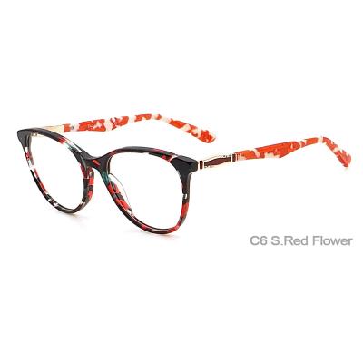 China New model Fashion eyewear glasses frame myopic sight optical sights prepare stock acetate frames optical eyewear glasses for sale