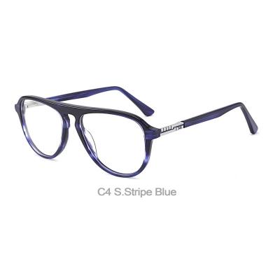 China Acetate Glass Round Shape Glass Eyewear Optical Frame Ready Stock for sale