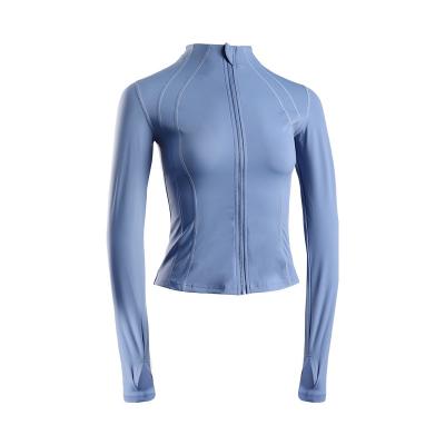 China Arc Design Splice Women's Workout Jacket Plus Size Quick Dry Breathable Breathable Women's Workout Jacket for sale