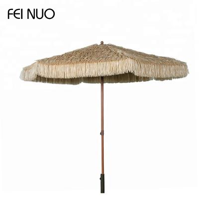 China Garden Square Artificial Palm Leaf Straw Thatch Beach Umbrella Classic Design Balinese Bohemian Beach Umbrella for sale