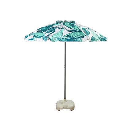 China Custom Printing Large Outdoor Umbrella Polyester Sun Parasol Promotional Advertising Outdoor Beach Umbrella for sale