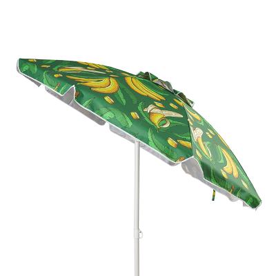 China Modern Portable Beach Umbrella for Sand Wind Resistant, 50+ Sun Protection UV Umbrella for Outdoor Beach Patio Garden for sale