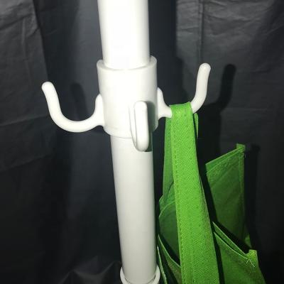 China New Traditional Brand Beach Umbrella Hook 3 Prongs Plastic Hanging Hook For Bags for sale