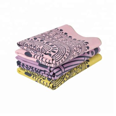 China Machine Washed Decorative Print Eco Yoga Mats 1mm Thickness Custom Travel Mats for sale