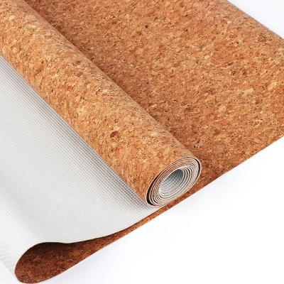 China Factory 1mm Eco-Friendly Cork Natural Latex Yoga Mat for sale