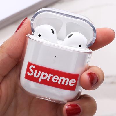 China For NASA Unicorn LOGO Cartoon Luxury Clear Cover Earphone Case Cute Headphone Box Hard Case For Apple Airpods 2 Earphone for airpod pro for sale