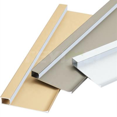 China 2023 Modern Decorativewall aluminum skirting aluminum board with light trim floor accessories led skirting board aluminum extrusion for sale