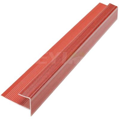 China Free Sample Modern Stair Nosing Aluminum Edge Trim Profile F Shape for sale