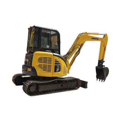 China Used heavy machine komatsu mini escavator at factory price/Komatsu PC55MR mini digger for sale for sale