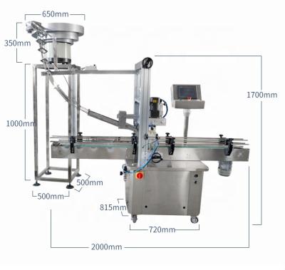 Κίνα Pneumatic High Speed Plastic Lid Jar Bottle Automatic Capping Machine For Screw Cap Chili Sauce προς πώληση