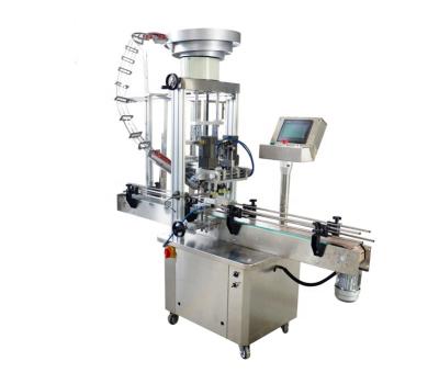 China Automatic Linear Feeder Jar Capping Machine Glass Dustproof Screw PET Plastic Bottle Caps Capping Machines for sale