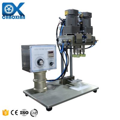 China Manual Plastic Bottle Jars Jar Machines Jam Inline Capping Machine For Various Cap-Rotating en venta