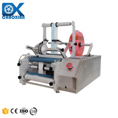 Κίνα Manual Sticker Round Aluminum Can Bottle Labeling Machine Big Body Wash Beer Ampoule Amber προς πώληση