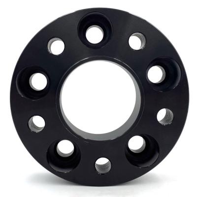 China Automotive Car Hub Spacers Forged 6061 Aluminum Alloy 5x98 5x150 Black 25mm Front+rear Car &car Billet Spacer 5x130 W461 Wheel Adapter for sale