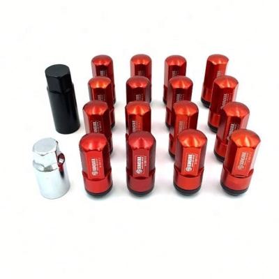 China Sunsoul Manufacturer Aluminum 6061 or 7075 Racing Titanium Wheel Lug Nuts with M12x1.25mm Size for sale