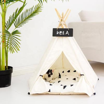 China Factory Wholesale Portable Kennel Tent Lovely Support Stocked Indoor Pentagonal Pet Tent for sale