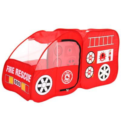 China Wholesale Breathable Foldable Outdoor Play Tent Car Shape Child Indoor Fire Truck Toy Tent For Kids for sale