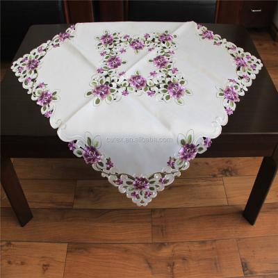 China Washable handmade embroidery table cover home textile for sale