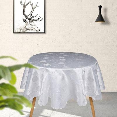 China Waterproof Waterproof Tablecloth, Round Heavy Duty Table Cloth, Wipeable Table Cover For Kitchen And Dining Room for sale