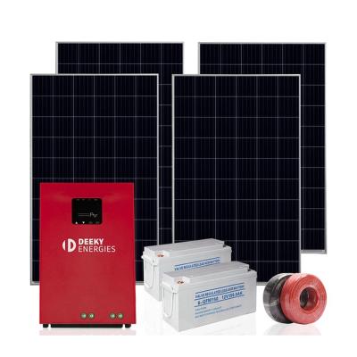 China Home Custom High Quality 3000W Hybrid Portable Solar Home System for sale