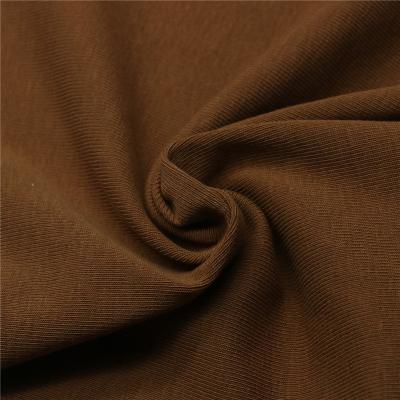 China Super Soft Anti-Pull 40S 1x1 Rib Knit Fabric Custom 100% Cotton Knitted Fabric For Clothing for sale