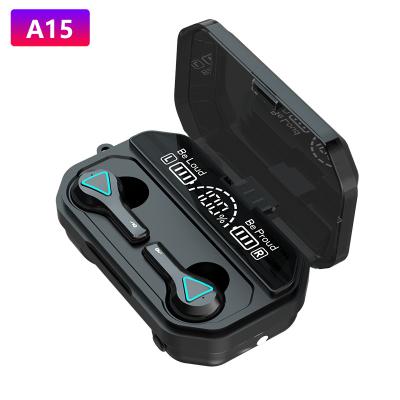 China In-Ear Portable Earbuds A15TWS BT 5.1 Earphones Box Sport Earphone Wireless Earbuds Headsets 2000mAhCharging With Microphone for sale